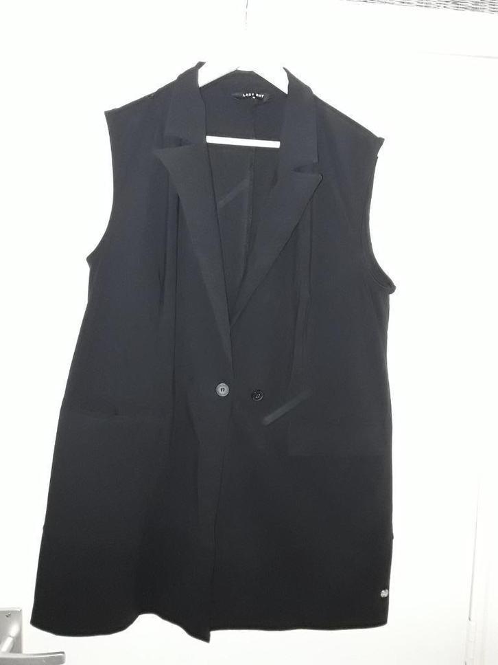 Lady Day Zwarte Gilet Spencer Maat M, Kleding | Dames, Tops, Nieuw, Maat 38/40 (M), Zwart, Zonder mouw, Verzenden