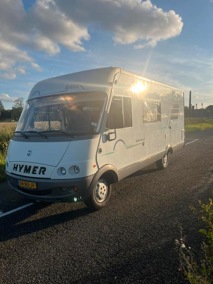 Hymer 654, Caravans en Kamperen, Campers, Particulier, tot en met 6, Integraal, Hymer, Fiat, Diesel, Handgeschakeld, Treinzit