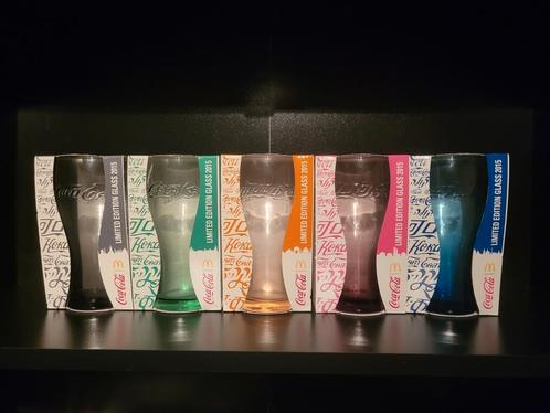 Complete set Coca Cola glazen Mc Donalds 2015 België Nieuw, Verzamelen, Glas en Borrelglaasjes, Nieuw, Frisdrankglas, Ophalen