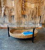 Rond Vintage salontafel Rohé Noordwolde | Rotan, Huis en Inrichting, Tafels | Salontafels, 50 tot 100 cm, Rond, Ophalen of Verzenden