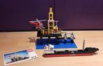 Lego 373 Olieplatform met tanker en helikopter (Shell Offsho, Complete set, Gebruikt, Ophalen of Verzenden, Lego