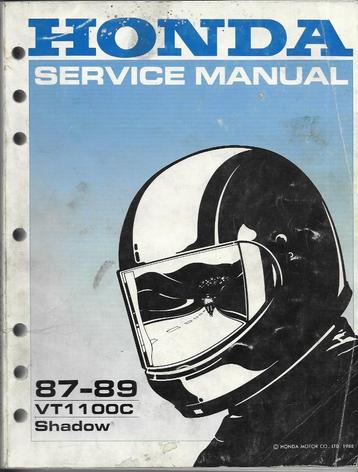 Honda VT1100 C werkplaatsboek service manual 1987 - 1989