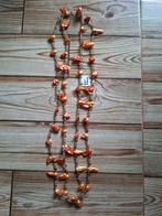 Oranje Zoetwater Parel Ketting - Nieuw, Met kristal, Overige materialen, Nieuw, Oranje