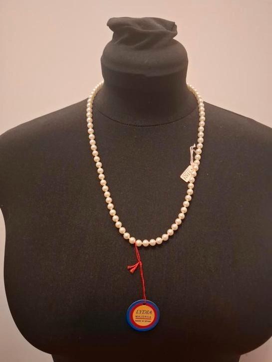 Vintage parels Lydia uit majorica parelketting, Sieraden, Tassen en Uiterlijk, Kettingen, Zo goed als nieuw, Overige materialen