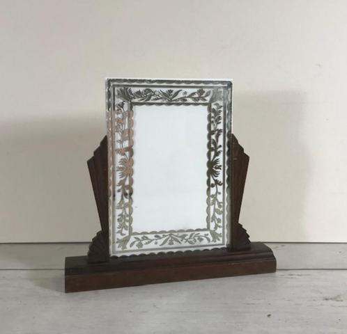 Art deco Franse houten portret fotolijst houder, Audio, Tv en Foto, Fotografie | Fotolijsten, Zo goed als nieuw, Ophalen of Verzenden