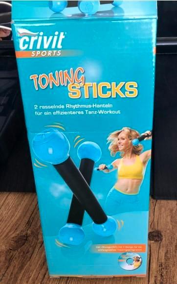 Crivit Sports Toning Sticks, Sport en Fitness, Fitnessmaterialen, Zo goed als nieuw, Overige typen, Armen, Benen, Borst, Buik