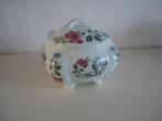 Porseleinen pot met deksel gebloemd, Antiek en Kunst, Ophalen of Verzenden