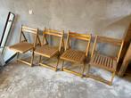 Te Koop : Vintage Beuken Houten Klapstoeltjes Klapstoel, Ophalen of Verzenden