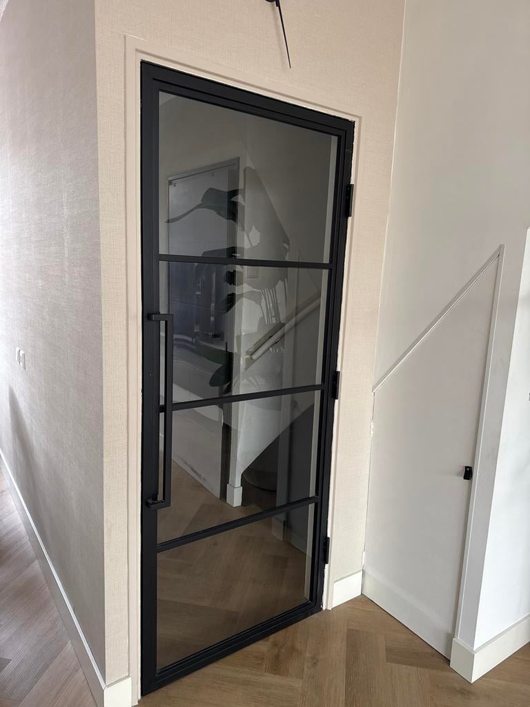 Stalen deur, Ophalen, 80 tot 100 cm, Binnendeur, 200 tot 215 cm