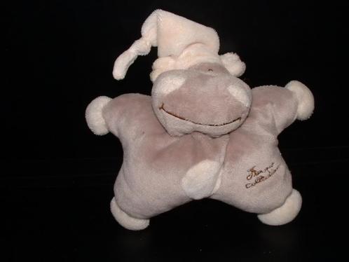 TIAMO NIJLPAARD HARRY THE HIPPO STERPOPJE VELOURS GRIJS MET, Kinderen en Baby's, Speelgoed | Knuffels en Pluche, Nieuw, Overige typen