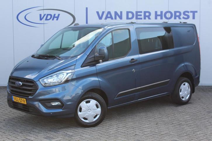 Ford Transit Custom 300 2.0-130pk TDCI L1H1 Trend Dubb. cabi, Auto's, Bestelauto's, Te koop, ABS, Airconditioning, Alarm, Bluetooth