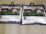 2 Wollen hoofdkussens 60x70 Texelse Scheerwol € 10,00, Eenpersoons, Wit, Nieuw, Ophalen of Verzenden