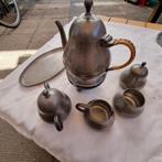 Tinnen set koffie of thee meeuws en zoon den haag, Ophalen
