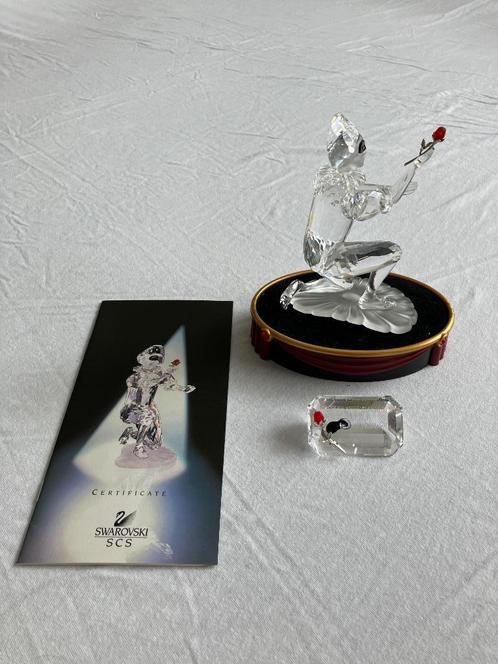 Swarovski Harlekijn + certificaat, box, plaquette en display, Verzamelen, Swarovski, Zo goed als nieuw, Figuurtje, Ophalen of Verzenden