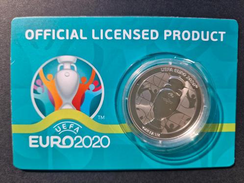 1 Ounce Gibraltar - UEFA Euro 2020 (zilver Proof
zeldzaam), Postzegels en Munten, Edelmetalen en Baren, Zilver, Ophalen of Verzenden