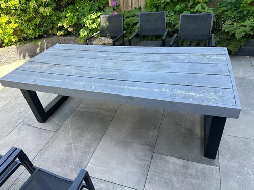 Tuintafel steigerhout, Tuin en Terras, Tuintafels, Gebruikt, Rechthoekig, Hout, Ophalen