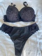Lingetie set grijs met kant, Kleding | Dames, Verzenden, Grijs