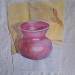 @keramische vaas, 30cm x 40cm, potlood 1997@, Antiek en Kunst, Ophalen of Verzenden