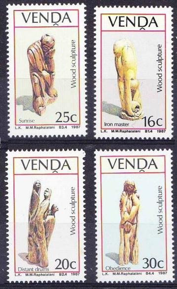 Venda 1987 Houtsculpturen postfris traditioneel houtsnijwerk beschikbaar voor biedingen