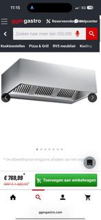 Rvs afzuigkap horeca, Witgoed en Apparatuur, Ophalen of Verzenden, Nieuw, Wandschouwkap