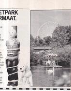 Retro reclame 1984 Walibi pretpark met een Kuifje pop, Ophalen of Verzenden