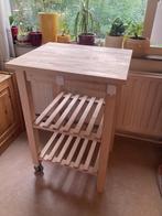 Ikea Bekvam roltafel, Huis en Inrichting, Keuken | Keukenelementen, Ophalen, Gebruikt, Bruin, 50 tot 100 cm