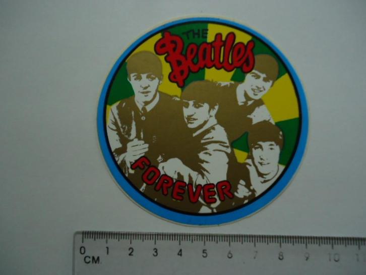 sticker oud The BEATLES Forever pop popmuziek vintage, Verzamelen, Stickers, Zo goed als nieuw, Bedrijf of Vereniging, Verzenden