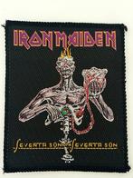 Iron Maiden zeldzame vintage 1988 seventh son... patch 83, Verzenden, Nieuw, Kleding