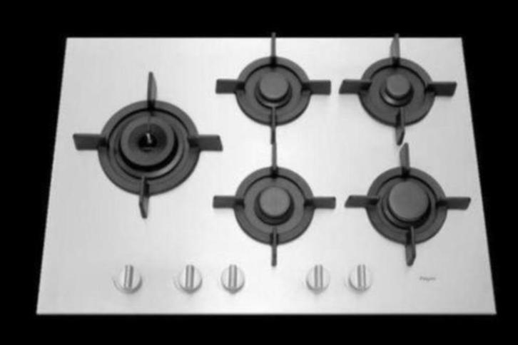 Pelgrim gk875 kookplaat rvs, Witgoed en Apparatuur, Kookplaten, Nieuw, Inbouw, Gas, 4 kookzones, Ophalen