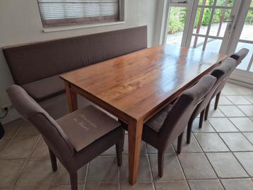 Mooie complete set, bank, tafel, 4 stoelen. TEAB!! beschikbaar voor biedingen