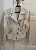 H&M creme wit tweed biker jacket jasje maat 32, Nieuw, Jasje, Maat 34 (XS) of kleiner, H&M