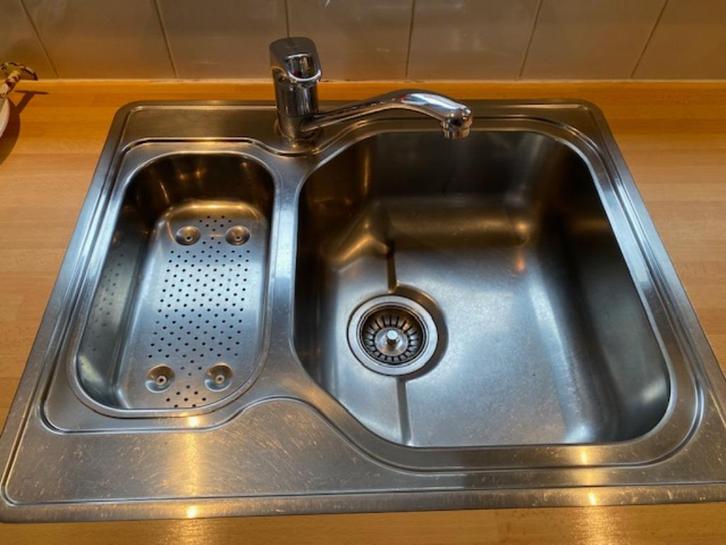 spoelbak merk franke RVS, Huis en Inrichting, Keuken | Keukenelementen, Gebruikt, Minder dan 100 cm, 50 tot 100 cm, 25 tot 50 cm