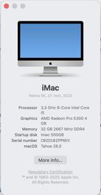 iMac 2020 5K met 32 GB intern geheugen, draait al op Tahoe 2, Ophalen, 32 GB, SSD, IMac