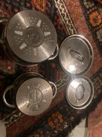 2 Pannen - Jamie Oliver Professional Series, Kookpan of Snelkookpan, Gebruikt, Inductieplaat, Ophalen of Verzenden