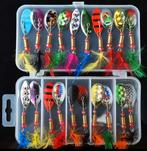 NIEUW- 20 stuks kunstaas, spinners in gratis opbergbox, Ophalen of Verzenden, Nieuw, Complete set