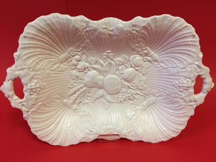 Antieke Petrus Regout fruitschaal 2e helft 19e eeuw, Antiek en Kunst, Antiek | Keramiek en Aardewerk, Ophalen of Verzenden