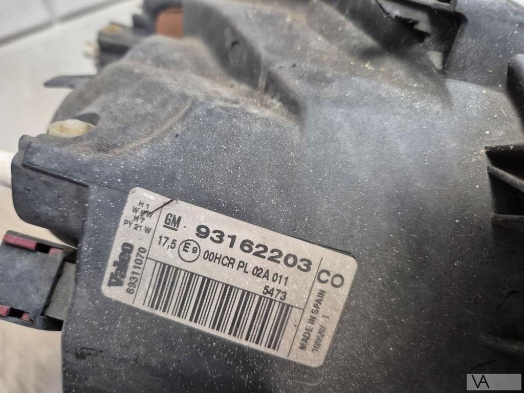 Opel Tigra Twintop 2004 -2010 koplamp links zilver ribbel, Ophalen of Verzenden, Gebruikt, Opel