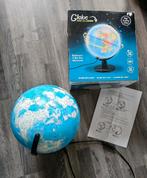 Wereldbol Globe met lamp/lichtgroene incl doos, Ophalen of Verzenden, Verlicht, Zo goed als nieuw