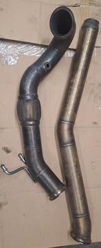 Catloze rvs downpipe voor golf7r s3 8v met 2.0fsi cjx, Auto-onderdelen, Uitlaatsystemen, Ophalen of Verzenden, Gebruikt, Audi