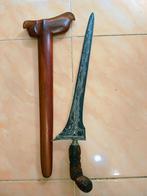 Antieke Keris Tegal Dapur Jalak Ngore Ngulit Semangka SVE01, Verzenden