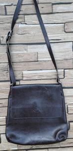 CENTAUR  Donkerbruine Lederen Tas, Bruin, Verzenden, Zo goed als nieuw, Handtas