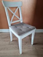 Landelijke eetkamerstoelen wit (6 stuks), Huis en Inrichting, Stoelen, Ophalen, Gebruikt, Wit, Landelijk