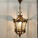 Antieke Franse bronzen lantaarnlamp, hanglamp, lamp 06, Gebruikt, Ophalen of Verzenden