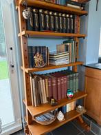 Antiek Eiken Boekenrek in Zeer Goede Staat, Ophalen, Met plank(en), Eikenhout, 50 tot 100 cm