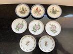 PETITE FOUR BORDJES 14 STUKS 3X VOGELS 3X ROOS 2X RANDJE .., Ophalen of Verzenden