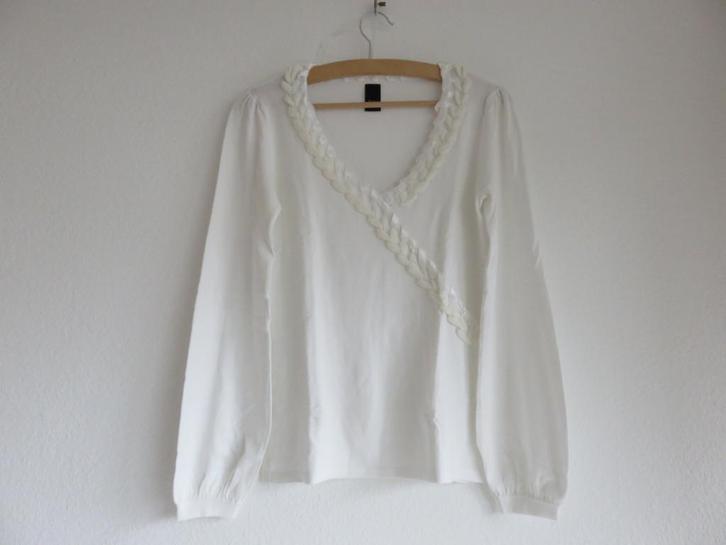 Heine Best Connections witte trui, zijde halslijn mt 38, Kleding | Dames, Truien en Vesten, Zo goed als nieuw, Maat 38/40 (M)