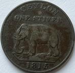 Ceylon leuke stiver 1815, Postzegels en Munten, Munten | Azië, Ophalen of Verzenden, Zuid-Azië, Losse munt
