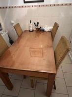 Eettafel met stoelen, Huis en Inrichting, Ophalen, Rechthoekig, 50 tot 100 cm