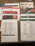 12 VERSCHILLENDE WEDSTRIJD INFO’S NAC UITWEDSTRIJDEN, Verzamelen, Sportartikelen en Voetbal, Ophalen of Verzenden, Zo goed als nieuw