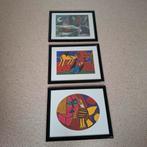 Corneille 3 luik, posters in lijst '94, Antiek en Kunst, Ophalen